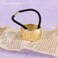 Framendino, Gold Metal Circle Hair Cuff Ponytail Holder Elastic Ties for Accessories
