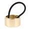 Framendino, Gold Metal Circle Hair Cuff Ponytail Holder Elastic Ties for Accessories
