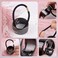 Framendino, Black Ponytail Hair Ties Holder Cuff Metal Circle Elastic Band for Women Girls