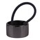 Framendino, Black Ponytail Hair Ties Holder Cuff Metal Circle Elastic Band for Women Girls