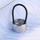 Framendino, Silver Ponytail Hair Cuff Holder Metal Circle Elastic Ties Band for Women