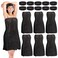 Framendino, 20 Pack Adjustable Disposable Non-Woven Spa Wrap Headband for Salon Black