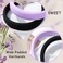 Purple Satin Headbands Black Thick Hairbands Wide Padded Headpiece Puffy Silk Hair Accessories for Women 2Pcs (Black purple)