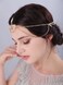 JWICOS Bohemian Head Chain Wedding Hair Piece Forehead Band Festival Hair Headband Accessories for Women and Girls (Gold)