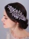 JWICOS Bridal Headband Crystal Wedding Hair Vine Wedding Headpieces for Bride Wedding Hair Accessories for Women and Girls (Silver)
