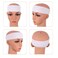 MapofBeauty 3 Pack Yoga Headbands Stretchy Cotton Head Band Hairwarp Sports Running Exercise Gym (White)