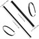 10 PACK Silicone Grips Anti-Slip Headbands with Self-Adhesive Hairbands, Craft Accessories