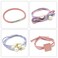 Honbay Fashion Hair Accessories 12PCS Korean Cute Elastic Hair Ties Pearl Hair Bands Bowknot Hair Ropes Ponytail Holders (Mixed Colors)
