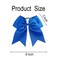 Blue Cheer Bow, 2 PCS 8 Inch Large Royal Blue Cheer Hair Bows Ponytail Holder Elastic Band Handmade for Cheerleaders Teen Girls College Sports (Blue)