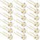 WILLBOND 18 Pcs Pearl Hair Pins Bridal Wedding Hair Accessories Crystal Bobby Pin for Brides Bridesmaids Flower Women Girls(Gold)