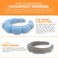 Spa Headband for Washing Face, Makeup, Facial and Skincare. Bubble Skin Care Head Band. Puffy Terry Cloth, Non Slip Get Ready Hairband for Women, Teens, Girls. Cute Hair Accessories.