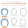 Spa Headband for Washing Face, Makeup, Facial and Skincare. Bubble Skin Care Head Band. Puffy Terry Cloth, Non Slip Get Ready Hairband for Women, Teens, Girls. Cute Hair Accessories.