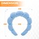 Spa Headband for Washing Face, Makeup, Facial and Skincare. Bubble Skin Care Head Band. Puffy Terry Cloth, Non Slip Get Ready Hairband for Women, Teens, Girls. Cute Hair Accessories.