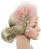 STIOEDYUAN 20s Flapper Feather Headband Art Decor Gatsby Rhinestone Leaf Medallion imitation Pearl Headpiece Hair Accessories