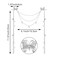 2 PACK Silver Wedding Butterfly Flower Headband Boho Head Chain Tassel Headband for Women Sparkly Rhinestone Fake Earrings Hair Accessories for Women and Girls