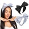 Tobeffect Bow Headbands For Women, 2 Packs Knotted Headband Non-Slip Hairband Elastic Head Band Cute Bow Knot Hairbands Wide Head Bands for Women and Girls