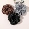 Scrunchies Hair Ties Silk Satin Scrunchy - Hair Elastics Bands Ponytail Holder Pack of Neutral Scrubchy Hair Accessories Women Girls