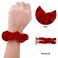 WLLHYF 2 Pcs Red Velvet Hair Scrunchies Large Size Hair Bands Cute Rope Elastic Ties for Girls Women Valentine's Day Gifts Wristband Ponytail Holders Hair Accessories (Red)