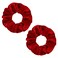 WLLHYF 2 Pcs Red Velvet Hair Scrunchies Large Size Hair Bands Cute Rope Elastic Ties for Girls Women Valentine's Day Gifts Wristband Ponytail Holders Hair Accessories (Red)