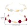Aswewamt 2 Pcs Rose Flower Pearl Headband Metal Gold Floral Hairband Pearl Hair Band Wedding Headpiece Hair Jewelry for Women