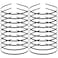 Lawie 20 Pack Bulk 4 MM Thin Black Plain Blank Hard Metal Headbands Skinny Headband Slim Simple Hair Hoop Wire Hair Bands Clasps Crown Tiara Base Frame DIY Crafts Headpieces Accessories for Women Girl