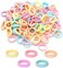 200Pcs Baby Hair Ties, Soft Cotton Toddler Hair Ties for Girls and Kids, 1 Inch Multicolor Seamless Hair Bands for Kids Girls Gifts