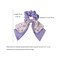 2pcs Large Intestine Hair Loop, 3.5in Chiffon Bow Tie Hair Loop Harmless Hair Loop Bow Scrunchies for Hair For Women Girls (Pink)