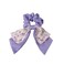 2pcs Large Intestine Hair Loop, 3.5in Chiffon Bow Tie Hair Loop Harmless Hair Loop Bow Scrunchies for Hair For Women Girls (Purple)