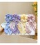 2pcs Large Intestine Hair Loop, 3.5in Chiffon Bow Tie Hair Loop Harmless Hair Loop Bow Scrunchies for Hair For Women Girls (Yellow)