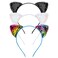 3 Pack Reversible Sequin Cat Ears Headband Shiny Cat Ear Hair Hoops Cute Bling Kitty Hairbands Festival Decoration Hair Accessories for Women Girls Party Halloween