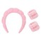 Casoty Headband and Wristband Set, 3 Pcs Terry Cloth, Skin Care Headbands, Hair Band Spa Headband and Wristband Set, Makeup Headband for Face Washing Shower Yoga