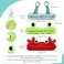 3 Pieces Face Wash Hairband Spa Headband Facial Makeup Hair Band Skincare Head Wraps Cartoon Elastic Head Band Cute Frog Snail Crab Creative Hair Accessories for Shower Beauty Sports