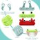 3 Pieces Face Wash Hairband Spa Headband Facial Makeup Hair Band Skincare Head Wraps Cartoon Elastic Head Band Cute Frog Snail Crab Creative Hair Accessories for Shower Beauty Sports