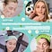 3 Pieces Face Wash Hairband Spa Headband Facial Makeup Hair Band Skincare Head Wraps Cartoon Elastic Head Band Cute Frog Snail Crab Creative Hair Accessories for Shower Beauty Sports