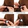 Yaomiao 3 Pieces Metal Circle Hair Cuff Elastic Hair Band Ties Ponytail Holder Rope Accessory for Women Girls, 3 Styles(Black)
