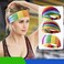 DIUEWOW Gay Pride Headbands Rainbow Women Headwraps Elastic Wide Head Band Supplies Workout for Party Pride Parade Sports Running Stretchy Twisted Hair Band 3 Pieces