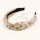 Huachi Headbands for Women and Girls, 4 Packs Fashion Flower Printed Knotted Head Bands for Women&rsquo; s Hair, Non Slip Boho Wide Thick Top Knot Hairbands, Womens Trendy Hair Accessories
