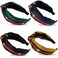 NODG 4 Pieces Knotted Turban Headbands for Women Wide Boho Diademas Para Mujer Womens Headbands Women Hair Knot Gift