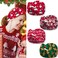 4 Pcs Christmas Headbands for Women, Wide Turban Dress Up Costume Stretchy Breathable Non Slip Head Wrap, Santa Claus Gingerbread Man Snowman Holiday Fall Winter Hair Band for Yoga Running Party