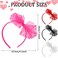4 PCS Neon Lace Bow Headband,1980s Elastic Cosplay Hair Hoop Large Bowknot Neon Lace Headband 80s Hair Accessories for Theme Party Women Girls Carnival Christmas Part Daily Decoration