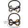 4Pcs Bow Tortoise Shell Hair Ties Bowknot Ponytail Holder Elastic Scrunchies Hair Rubber Bands Hair Ropes Headbands Decorative Hair Accessories for Women Girls