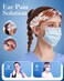 Plifal 4pcs Nurse Headbands for Women with Buttons Non Slip - Cute Dental Doctor Nursing Sweat Wicking Head Bands, Elastic Wide Turban Soft Hair Bands Accessories for Medical Healthcare Work