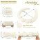 6 Pcs Puffy Spa Headband and Wristbands, Beige, Hairband for Washing Face Skincare, Absorbent Headband for Shower, Yoga, Makeup, Unisex-Adults