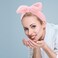 6 Pcs Spa Headbands, Sleepover Party Favors, Soft Coral Fleece Bow Hair Band, Make up Headbands for Women Girls, Skincare Headbands for Face Washing Yoga Slumber Party