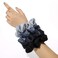 Silk Satin Scrunchies Women Hair Ties - Ivyu Big Scrunchy Ponytail Holder No Crease Hair Bands Soft Elastic No Hurt Your Hair for Vsco Girl Women Blue