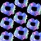 LED Light Up Hair Scrunchies for Women Girls, 9 Pcs Blue Satin Elastic Bands Ponytail Holder Glow in the Dark Hair Accessories Neon Rave party supplies