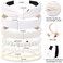 AHONEY 7 Pack White Headbands for Women Girls Headband Non Slip Hairbands Cute Hair Accessories Multi-style Headband Pack Wedding Head Band (White)