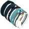 AHONEY 7 Pack Green Headbands for Women Christmas Headbands Trendy Non Slip Hairbands Cute Hair Accessories Multi-style Headband Pack