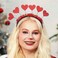 Acenail Valentine's Day Headband Red Sequins Hearts Headbands Love Hairband Glitter Heart Hair Hoop Holiday Party Decorations Valentine&rsquo;s Hair Accessories for Women and Girls