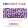 Acenail 4th of July Headbands American Flag Headband USA Patriotic Bandana Red White Blue Head Band Twist Stars Stripes Criss Cross Hairbands Independence Day Hair Accessories for Women 6Pcs